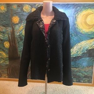 Black Coldwater Creek Blazer/ Jacket  SZ 10-12